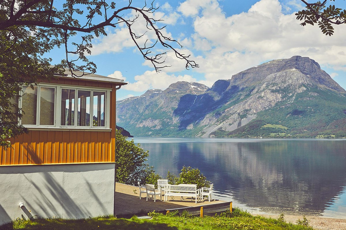 Sommerhotellet Vang I Valdres Vangsmjosal Utsikt